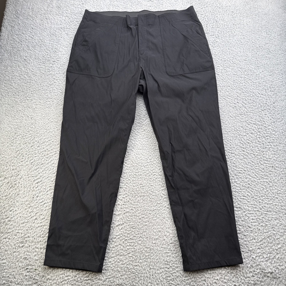 Eddie Bauer Horizon Straight Ankle Pants Womens 16 Black Stretch Travel Hiking